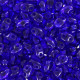 Matubo MiniDuo kralen 4x2.5mm Transparent - cobalt